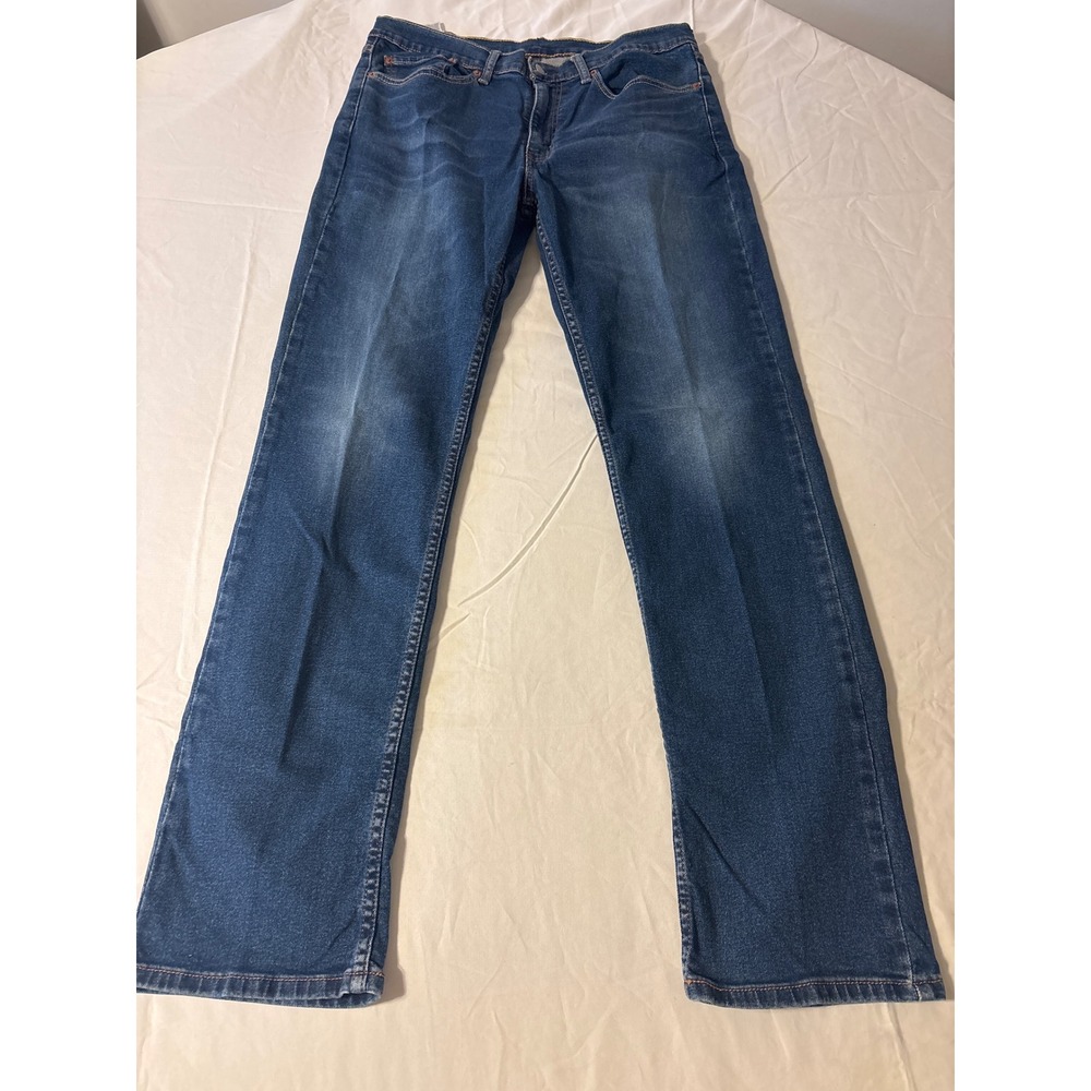 Levi's 514 Straight‎ Fit Jeans Mens 36x34 Blue  Medium Wash Denim